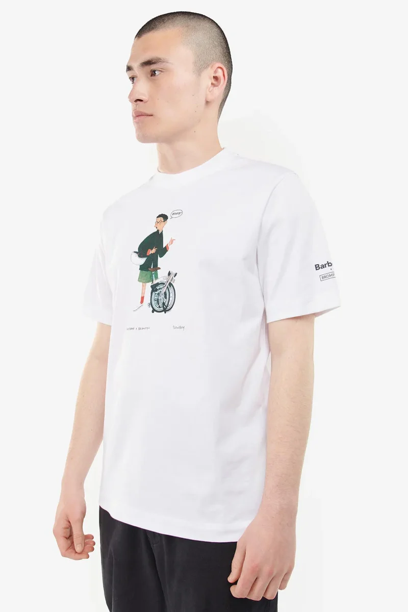 T-shirt Slowboy Ready Barbour x Brompton - immagine 2