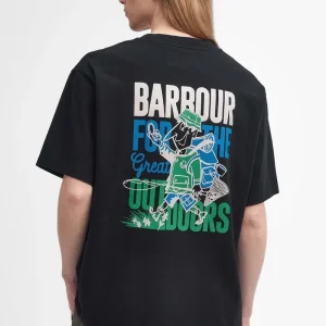 T-shirt oversize con stampa Leonard Barbour