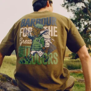 T-shirt oversize con stampa Leonard Barbour