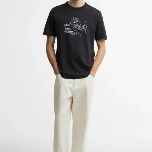 T-shirt con stampa pesce portafortuna Paul Smith Loves Barbour