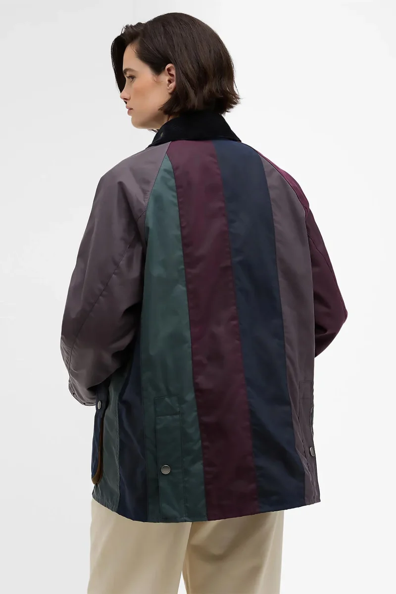 Giacca cerata Bedale oversize a righe Paul Smith loves Barbour - immagine 3