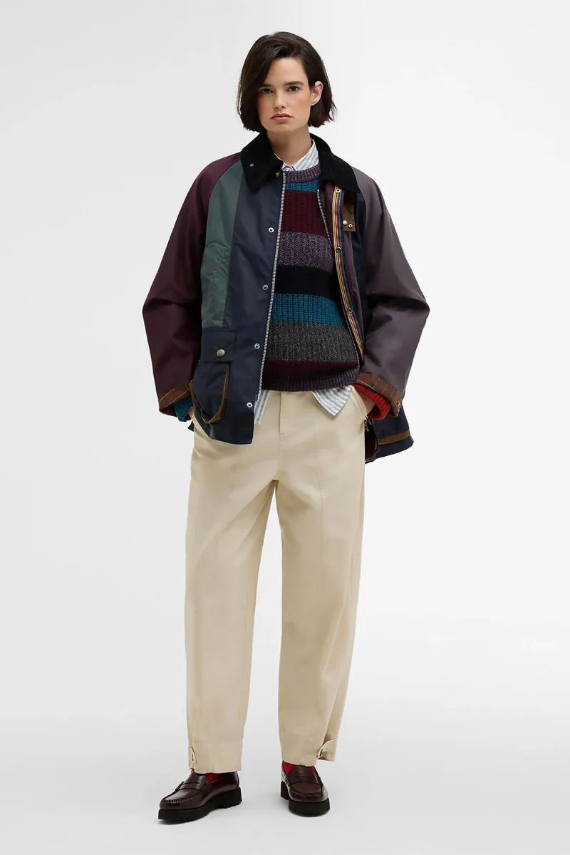 Giacca cerata Bedale oversize a righe Paul Smith loves Barbour - immagine 6