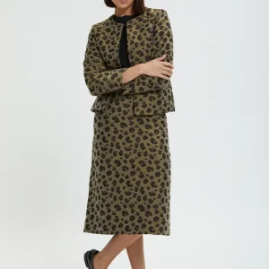 Gonna lunga animalier C.C. Leopard