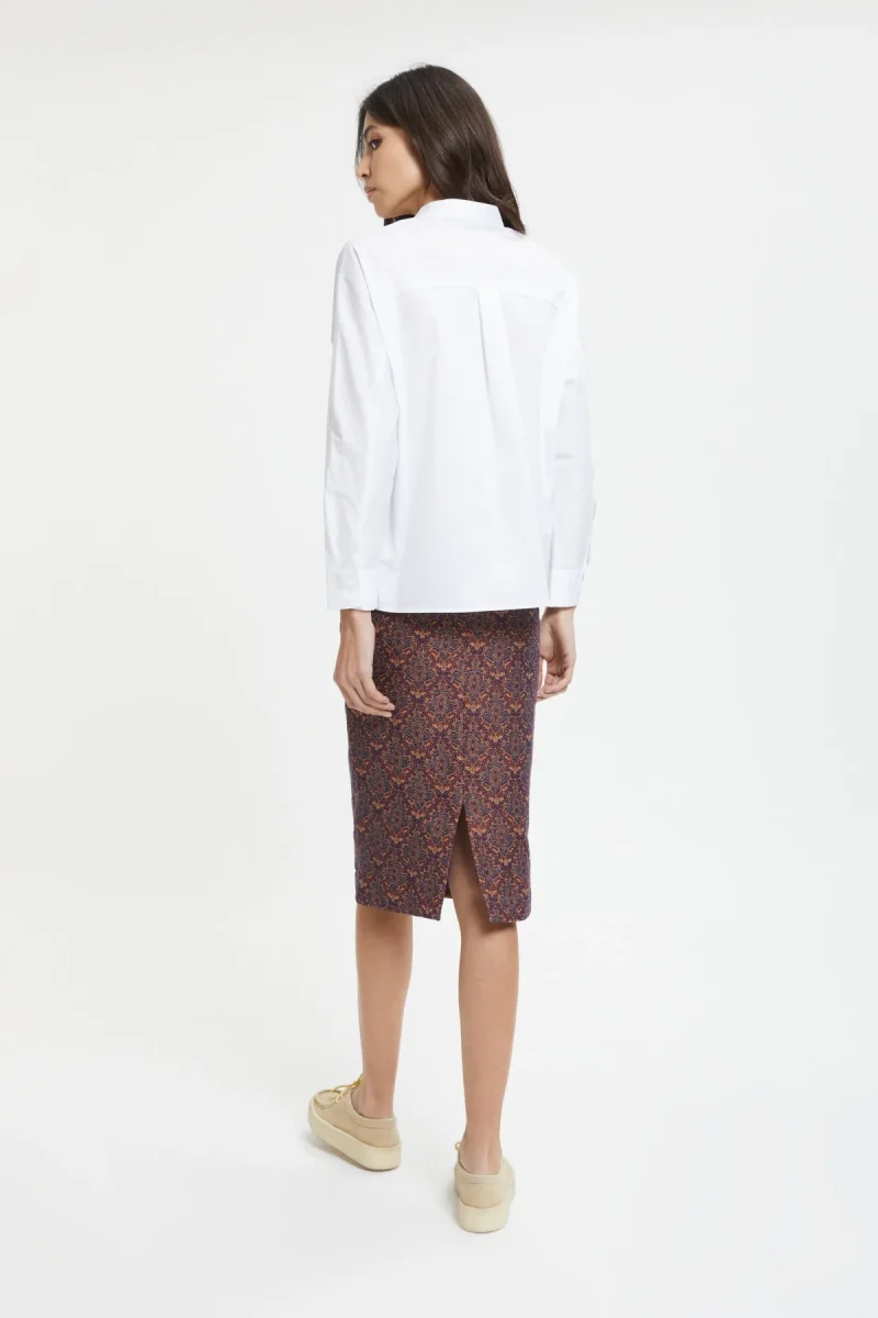 Gonna midì Poly India Jacquard - immagine 4