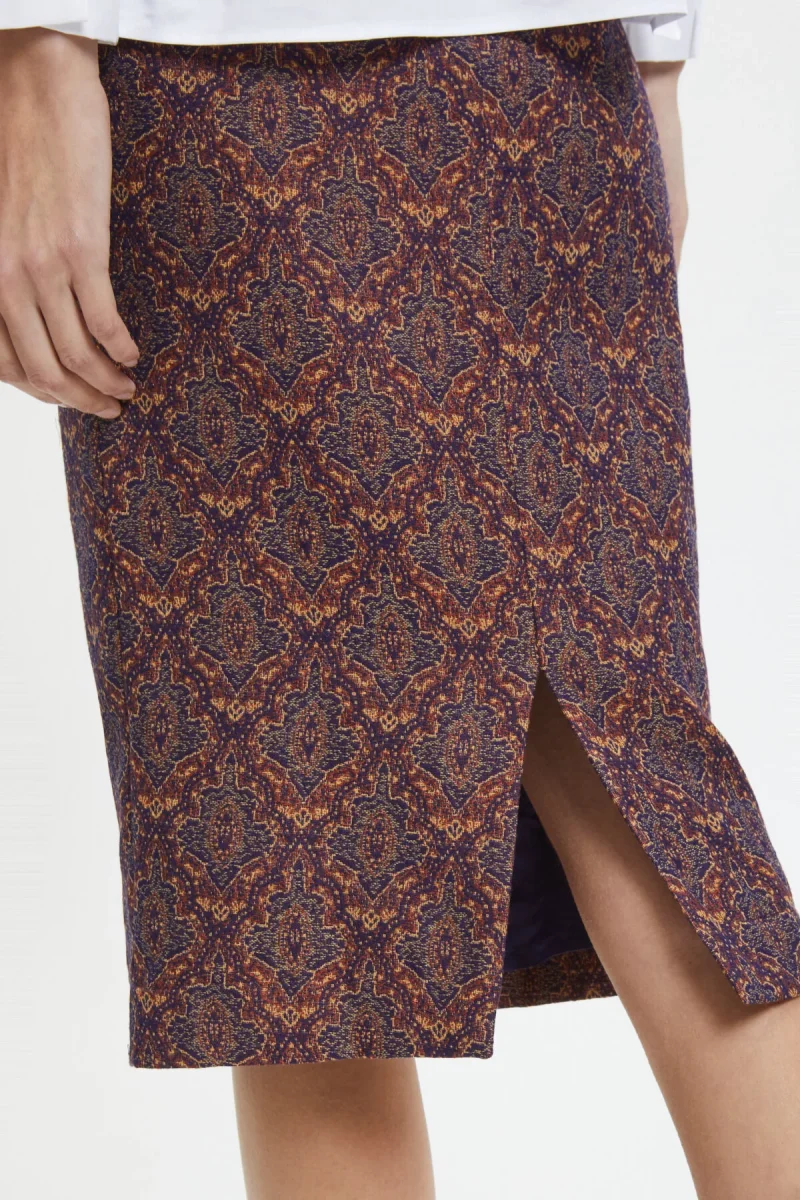 Gonna midì Poly India Jacquard - immagine 5