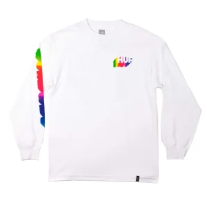 Huf Aura Ls Tee White