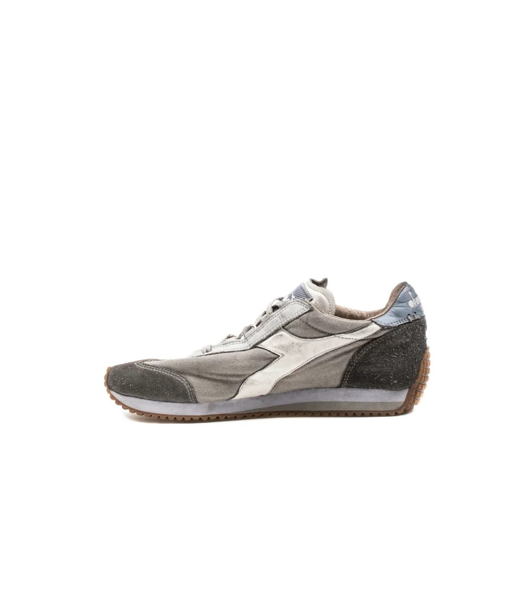 Diadora Heritage Equipe H Dirty Stone Wash Evo Sneakers Grigio Uomo - immagine 6
