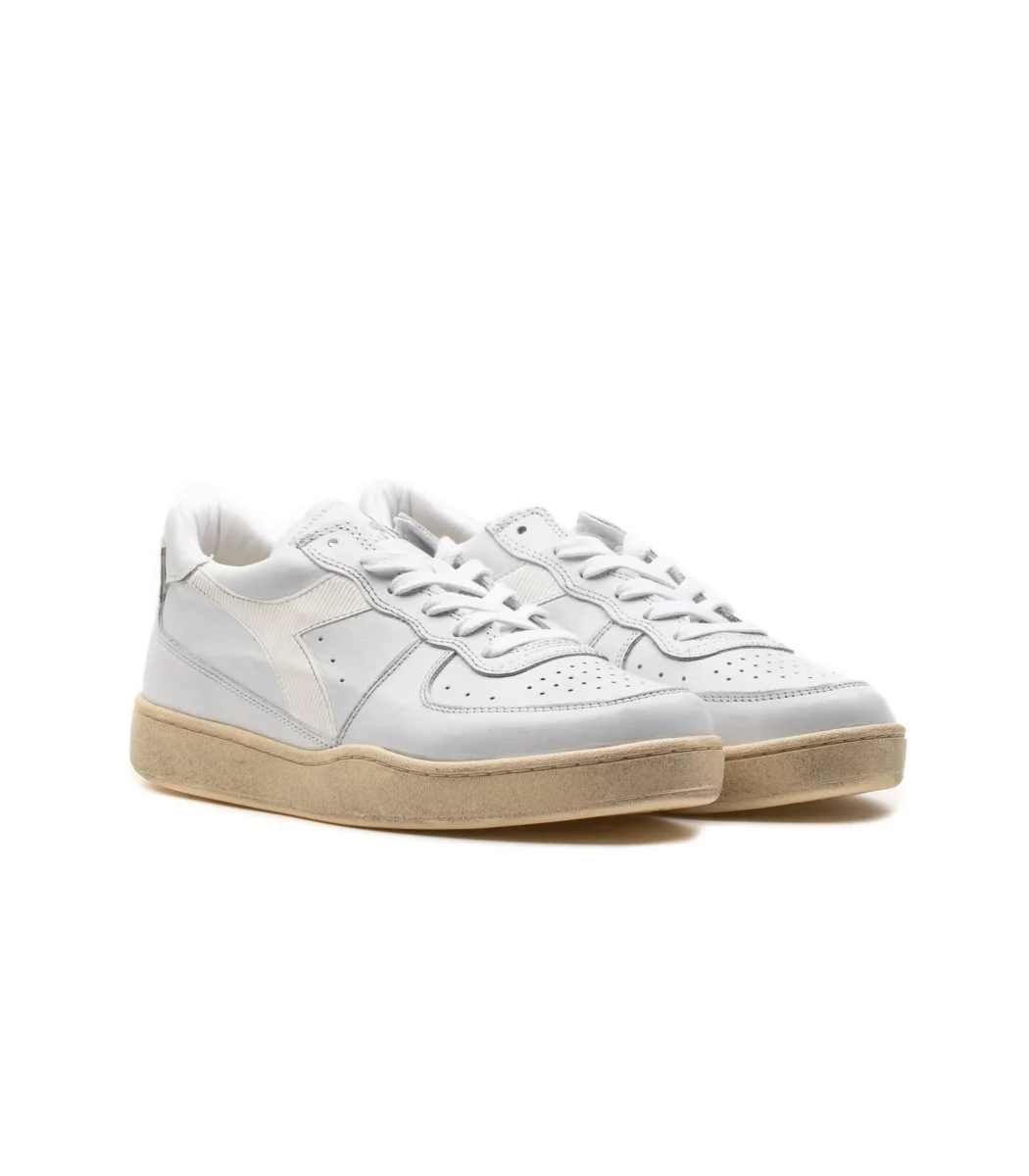 Diadora Milano Basket Low Bianco Unisex - immagine 3