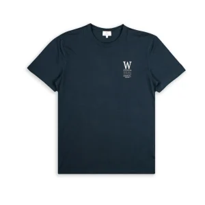 T-Shirt Woolrich Lakeside Tee Blu Uomo