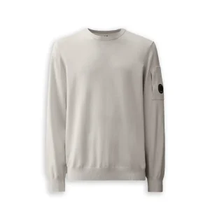 Maglia C.P. Company Cotton Crepe Knit Grigio Uomo
