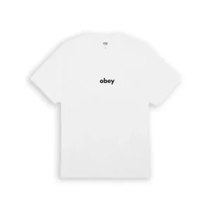 Obey Lower Case 2 T-Shirt Bianca