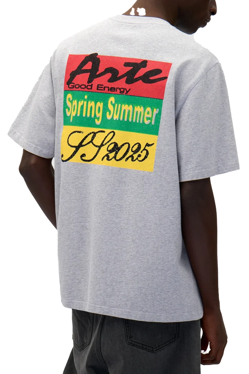 Mural Back Print T-Shirt By Arte Antwerp Grigia - immagine 8