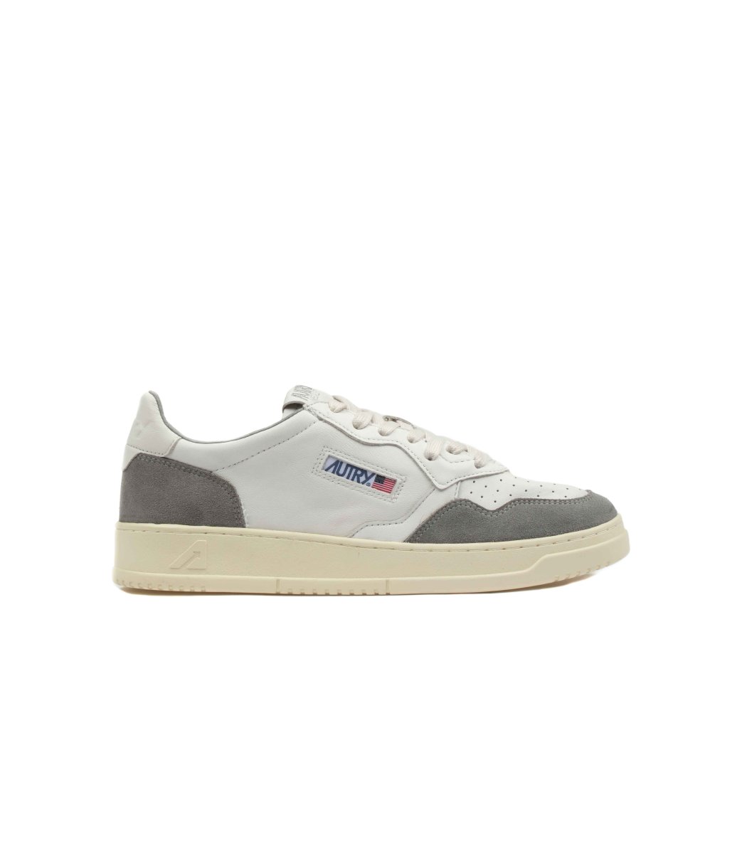 Autry Medalist Low Man Goat Bianco Grigio Uomo