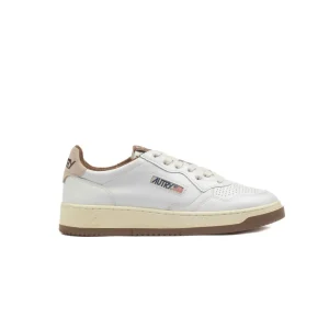 Autry Medalist Low Pelle Bianco Marrone Uomo