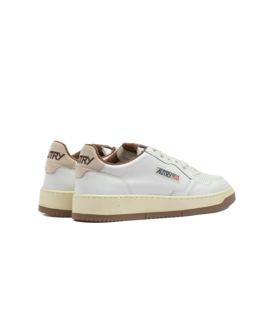 Autry Medalist Low Pelle Bianco Marrone Uomo - immagine 4