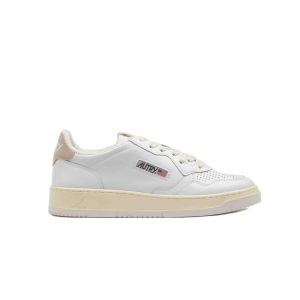 Autry Medalist Low Pelle Bianco Avorio Uomo