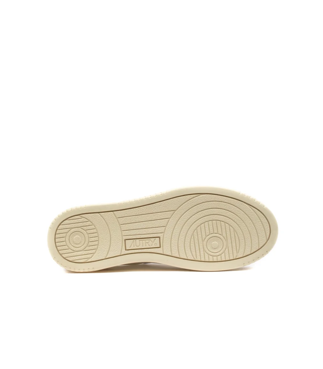 Autry Medalist Low Pelle Suede Bianco Verde Donna - immagine 5
