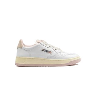 Autry Medalist Low Virgin Sponge Bianco Rosa Donna