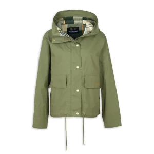 Barbour Giacca Nith Showerproof Verde Salvia Donna