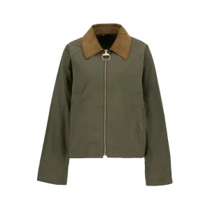 Barbour Catlin Showerproof Jacket Verde Oliva Donna