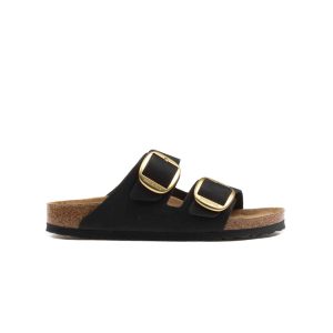 Birkenstock Arizona Big Buckle Nubuck Black Gold