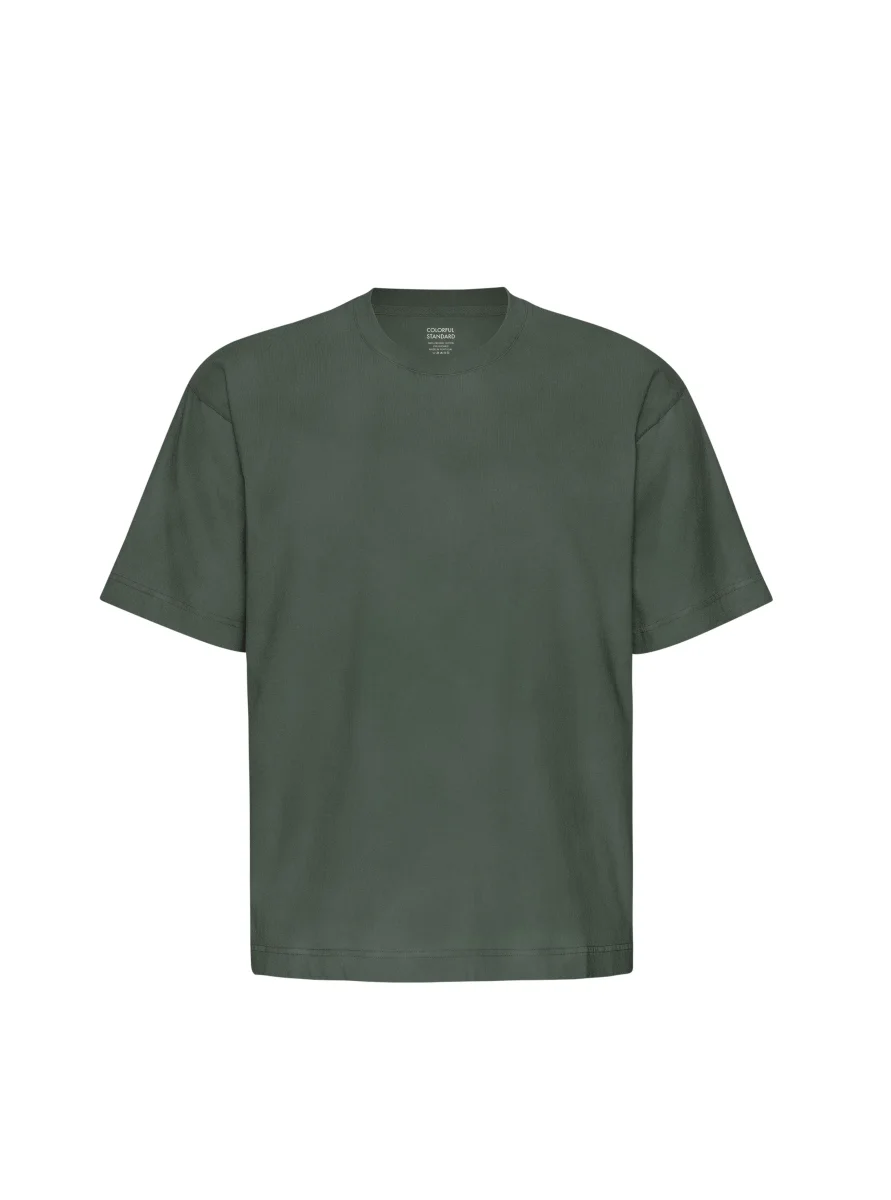 T-Shirt Oversize In Cotone Organico Verde