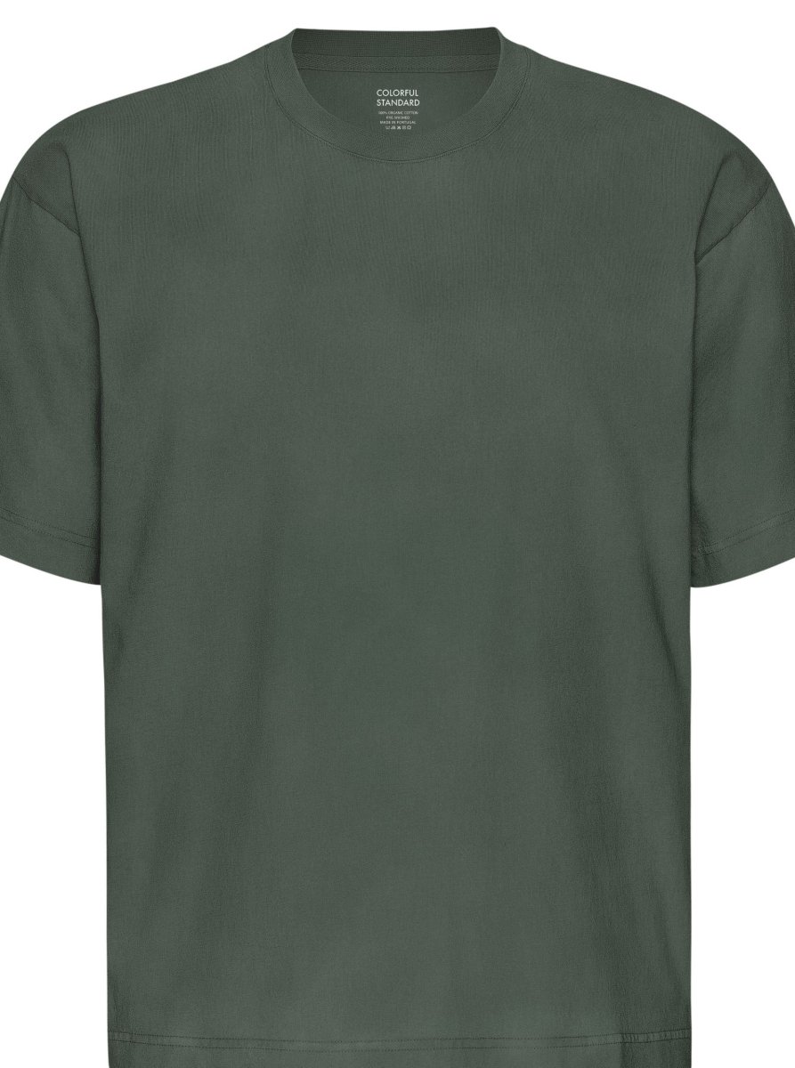 T-Shirt Oversize In Cotone Organico Verde - immagine 3