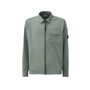 C.P. Company Organic Gabardine Full Zip Overshirt
