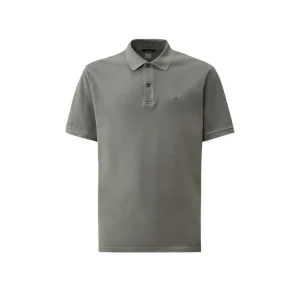 C.P. Company Logo Polo Grigio Uomo