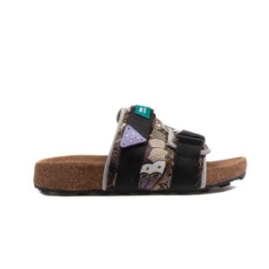 Flower Mountain Niwa Slipper Uni.Nishijin-Ori Suede