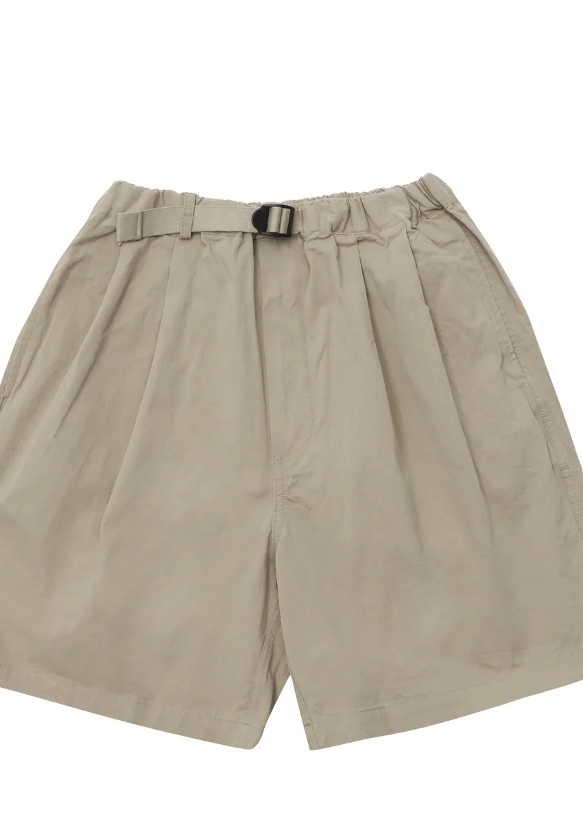 Pantalone Corto Two Tuck Wide Half Pant Beige - immagine 3