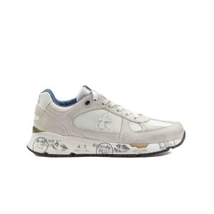 Premiata 6621 Mase Pelle Mesh Bianca Stone Uomo