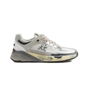 Premiata Mase 7402 Pelle Mesh Silver Argento