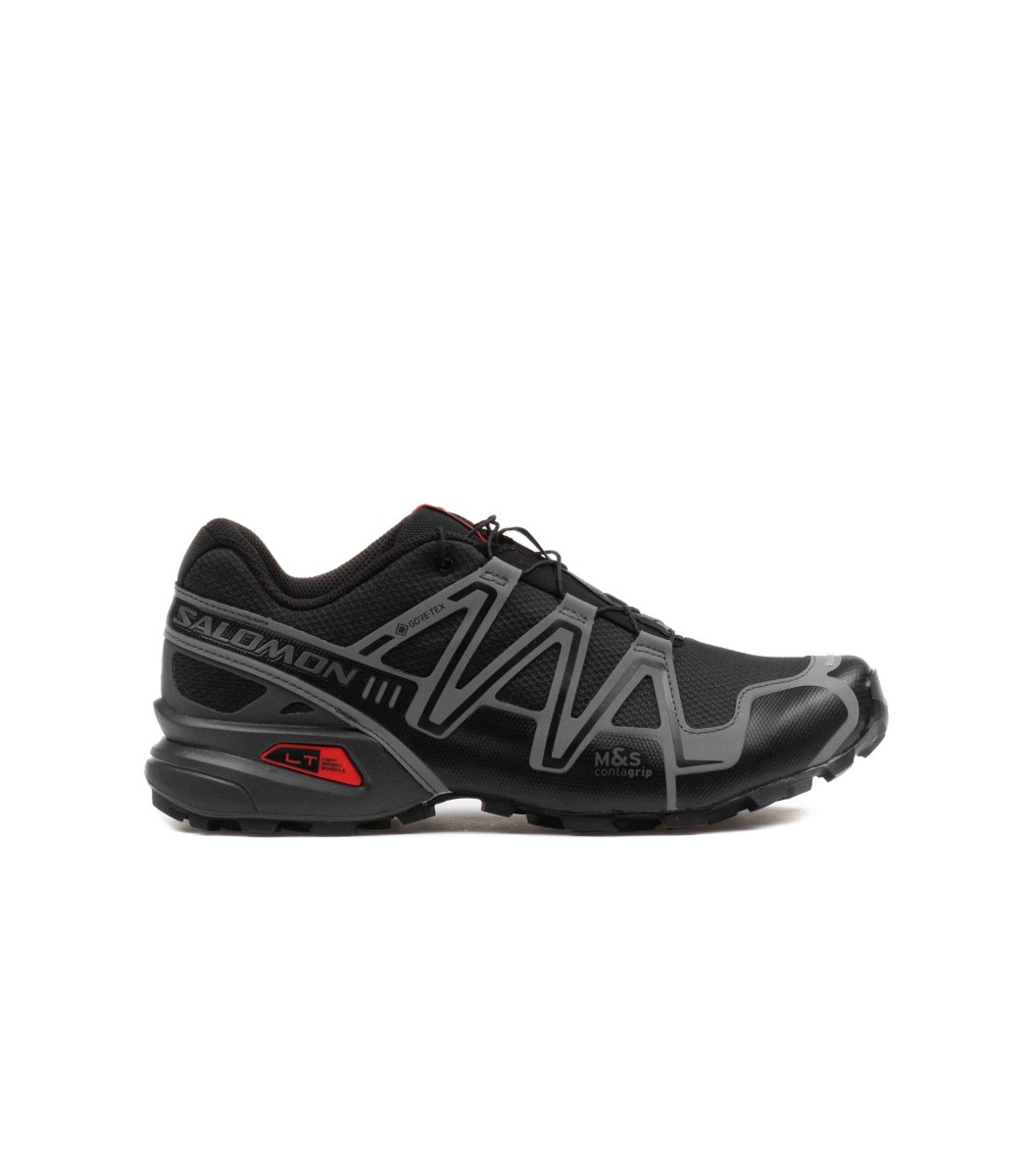 Salomon Speedcross 3 Gtx Black Asphalt Flame Scarlet - immagine 2