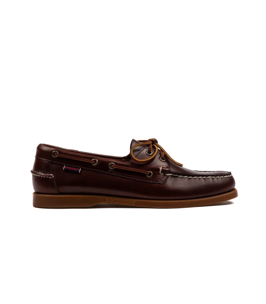 Sebago Docksides Portland Waxed Brown Honey Uomo - immagine 2