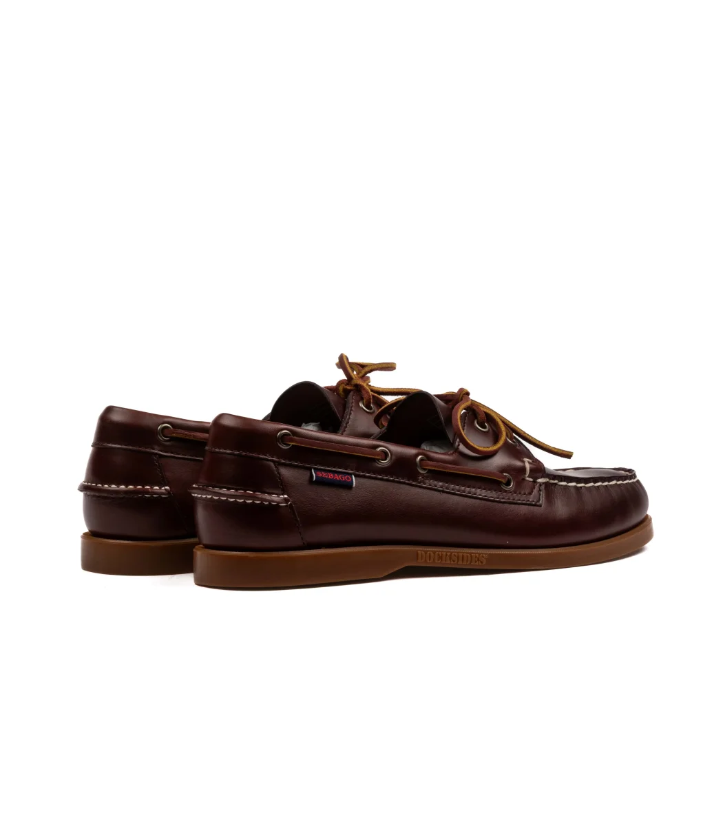 Sebago Docksides Portland Waxed Brown Honey Uomo - immagine 4