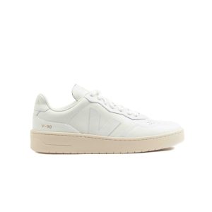 Veja V-90 Leather Bianco Uomo