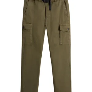 Pantaloni Cargo Tinti In Capo Woolrich