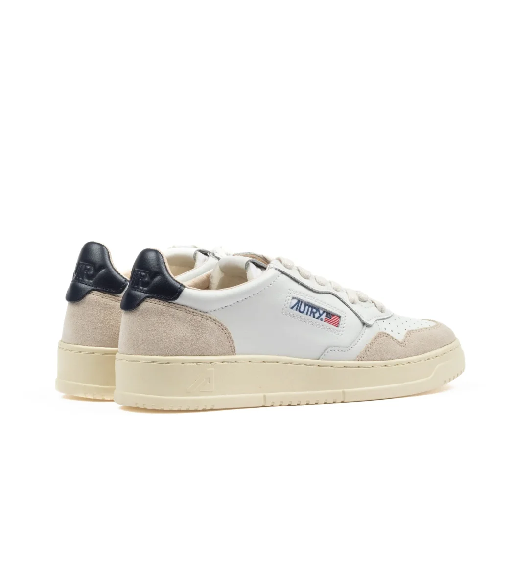Autry Medalist Low Pelle Bianco Blu Uomo - immagine 4