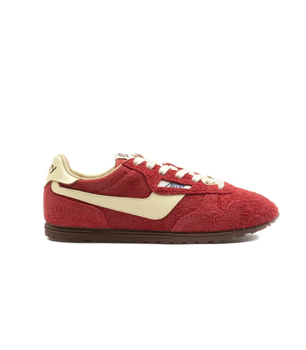 Autry Windspin Low Women Suede Rosso