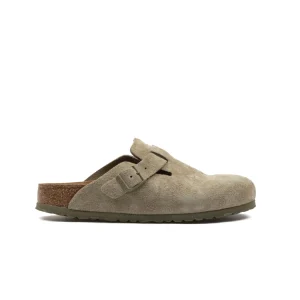 Birkenstock Boston Faded Khaki Suede Leather