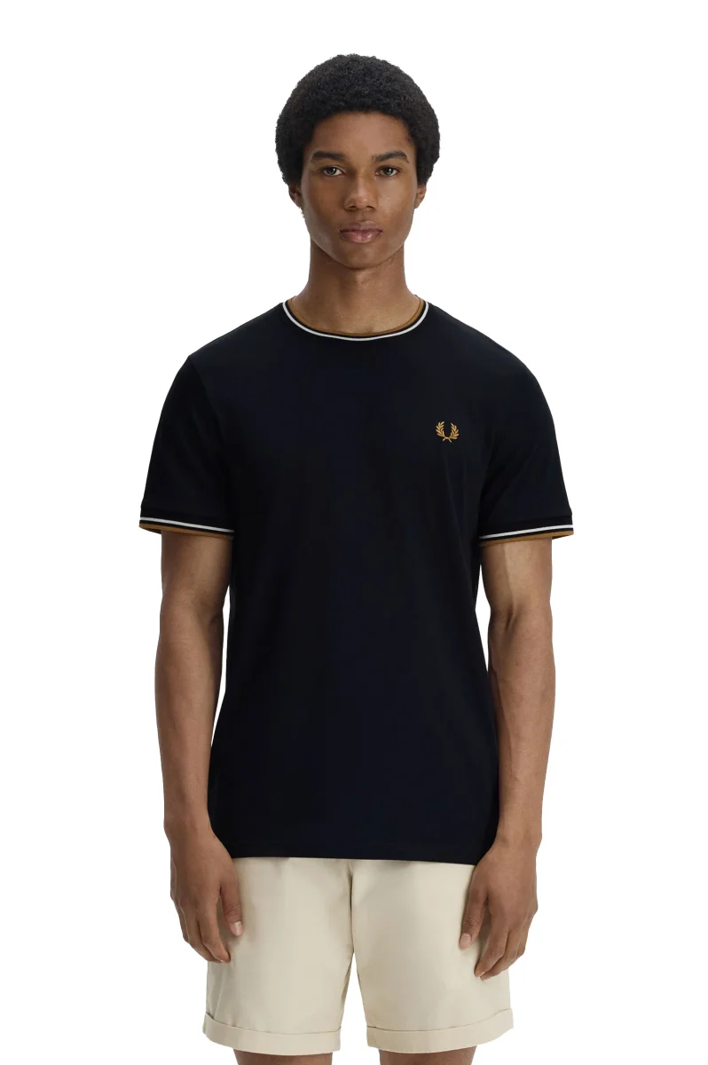 Fred Perry Twin Tipped T-Shirt Riga Collo - immagine 4