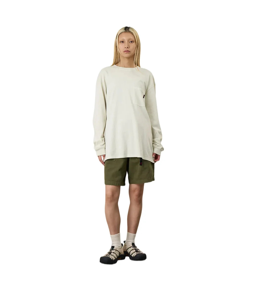 Gramicci L/S Pocket Tee Pigment Dyed Natural - immagine 4