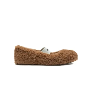 Moon Boot Mb Shearling Ballerina Cognac