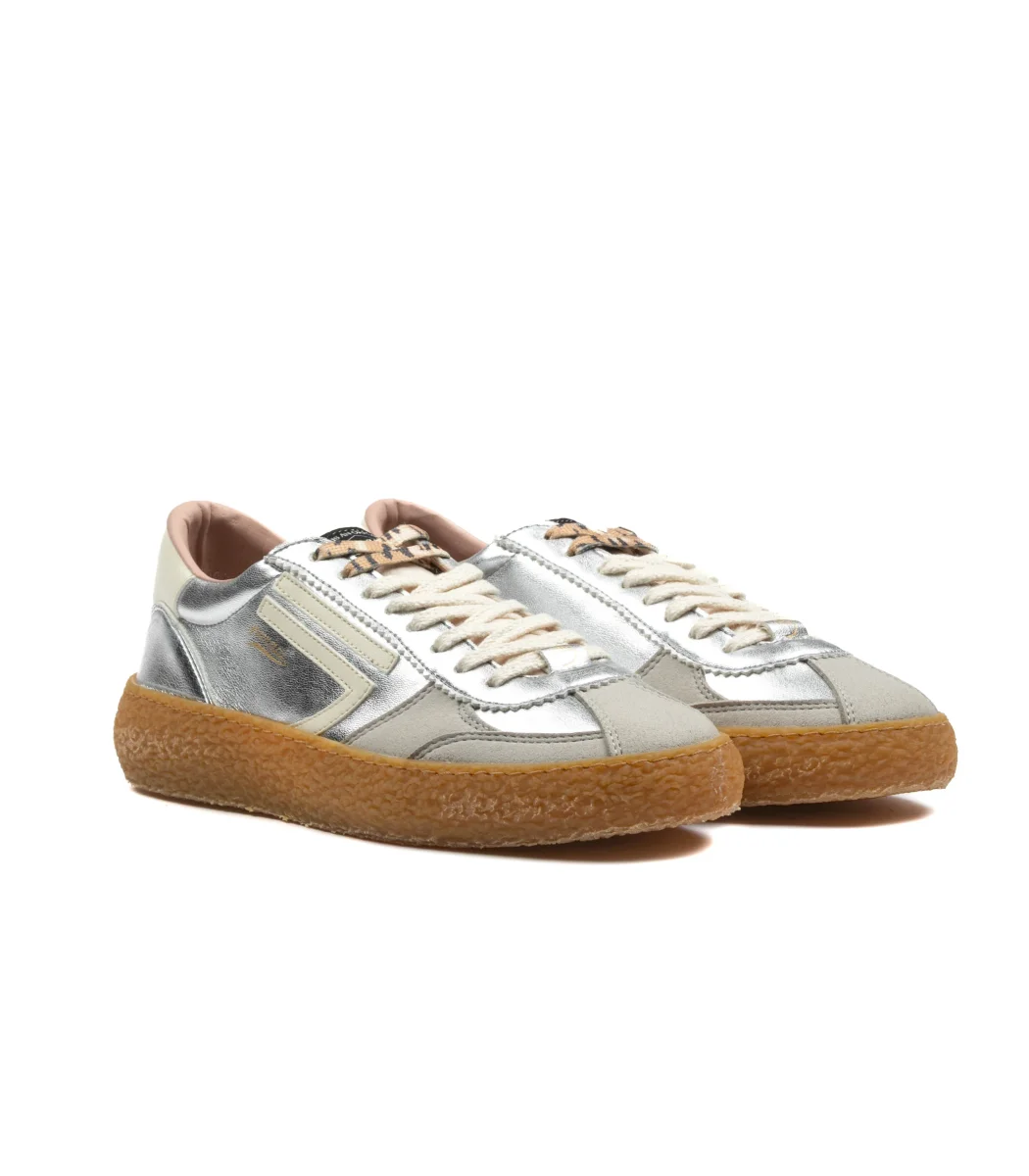 Puraai Vintage Vegan Foil Leather Silver - immagine 3