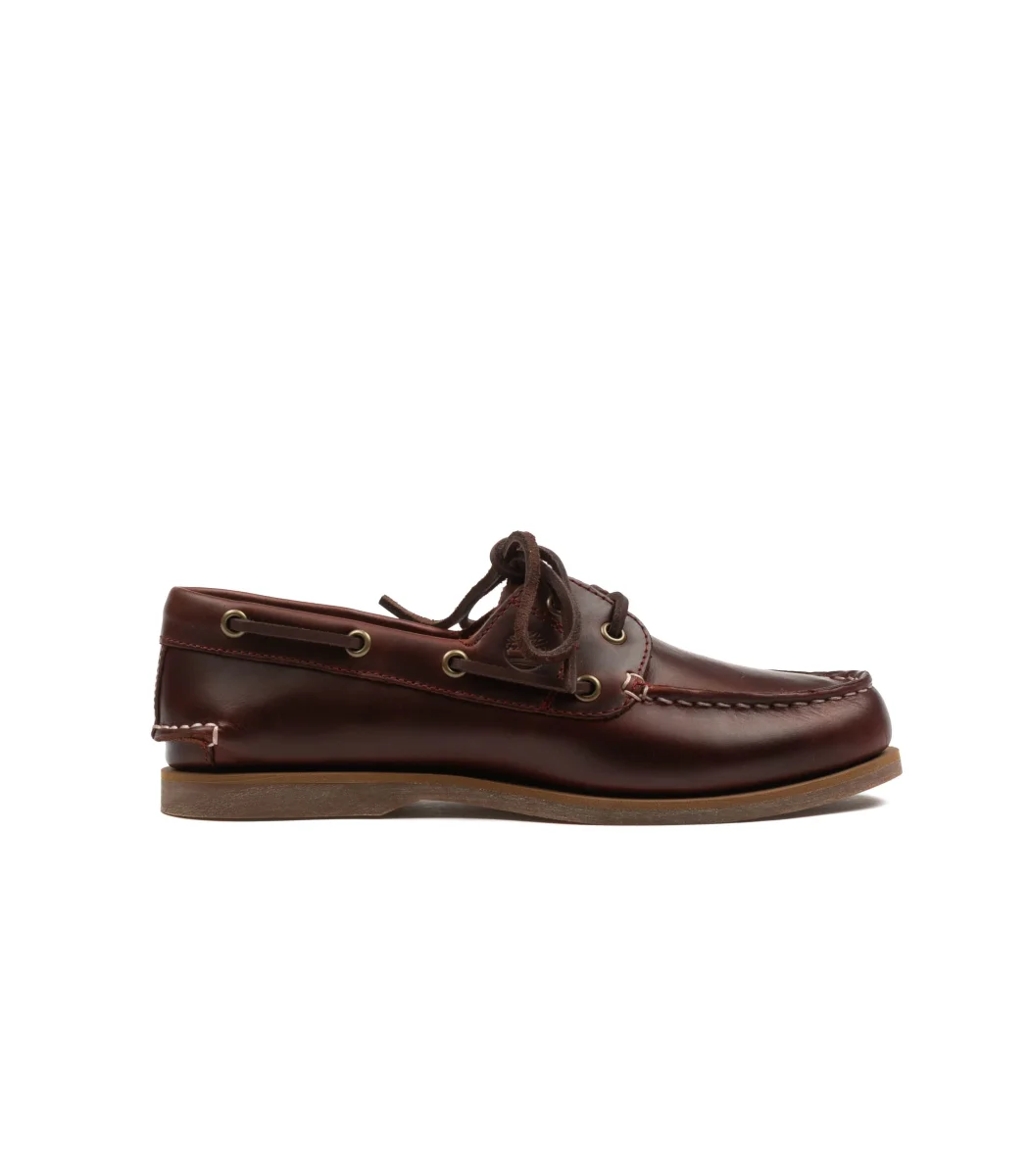 Timberland Classic Boat Boat Shoe Burgundy Full Grain Donna - immagine 2