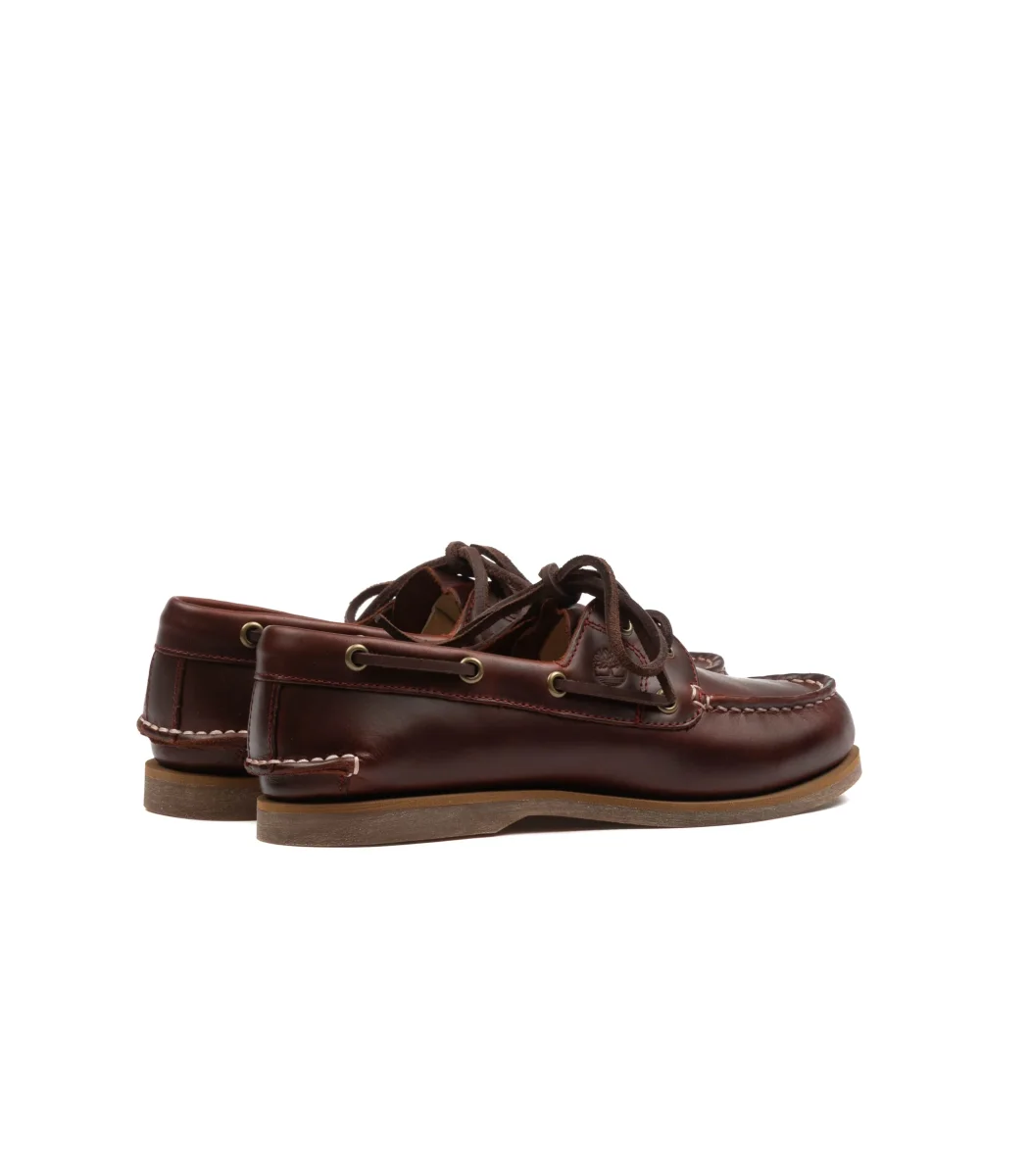 Timberland Classic Boat Boat Shoe Burgundy Full Grain Donna - immagine 4
