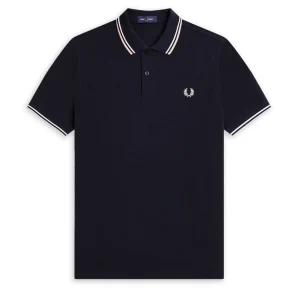 Polo Fred Perry Blu Pesca Uomo
