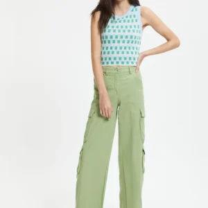 Pantaloni Kendall Elasticizzati In Gabardine