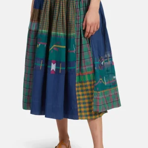 Gonna in cotone jamdani